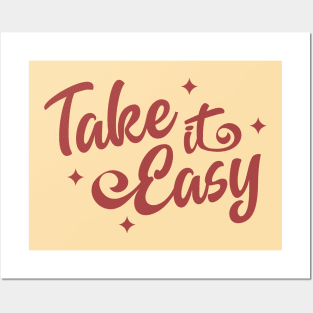 Take It Easy | Inspirational Quote Posters and Art